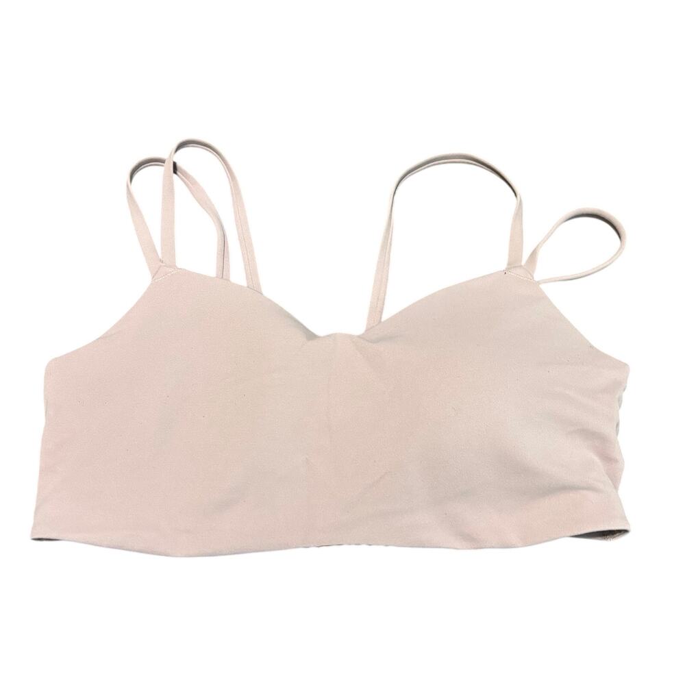 Nike Indy Womens L Dri-FIT Sports Bra Lavender Strappy Low Support Yoga